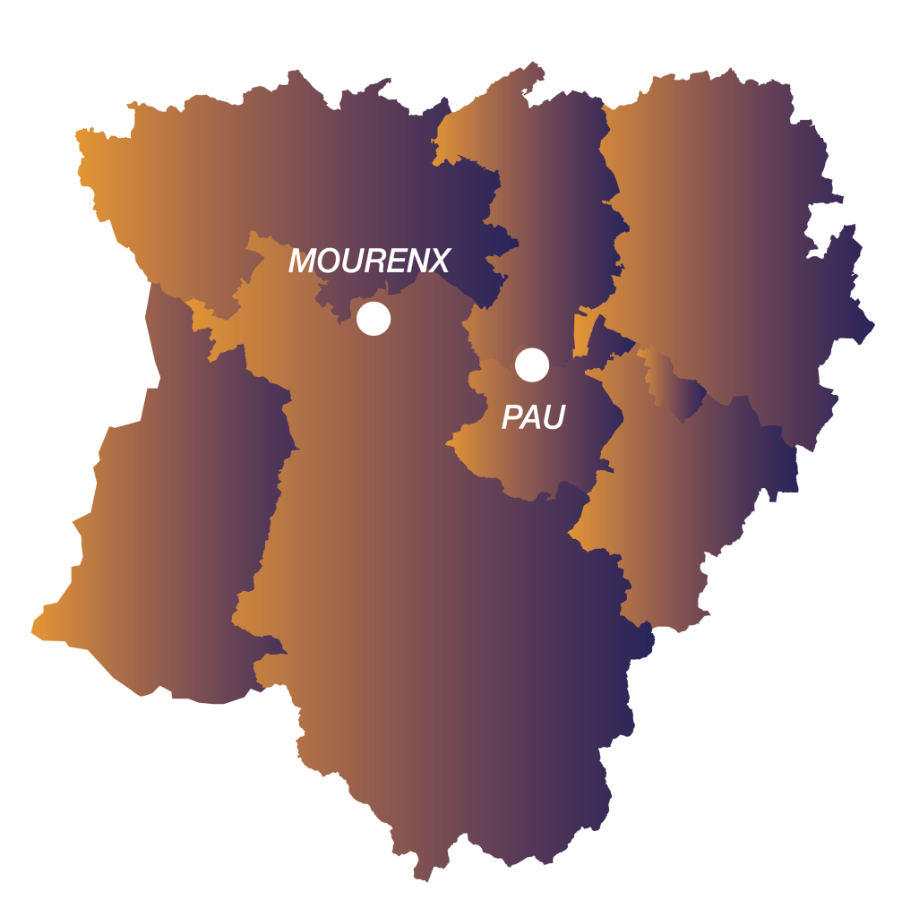 Carte du CRAPS Pau et Mourenx